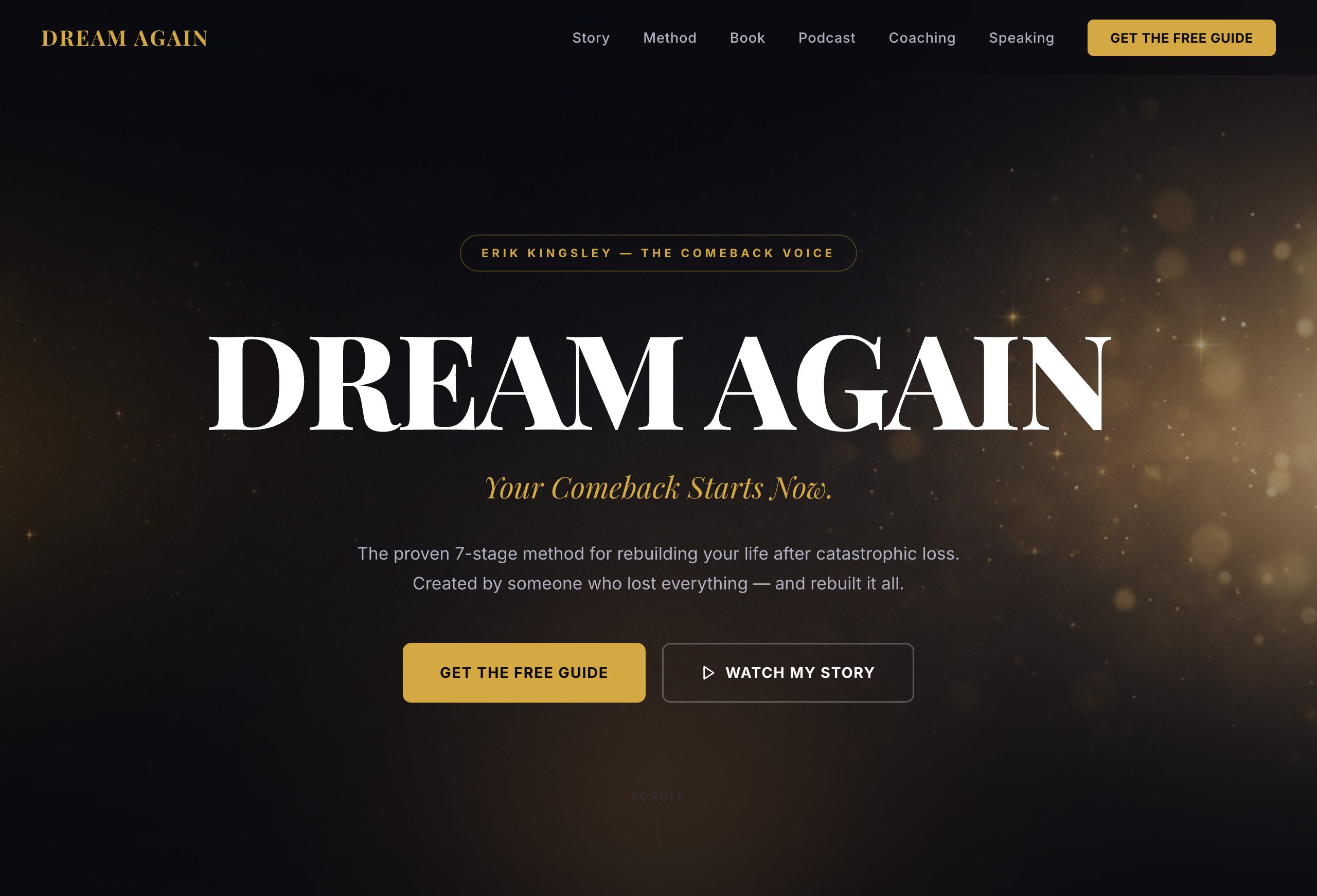 Dream Again Method website