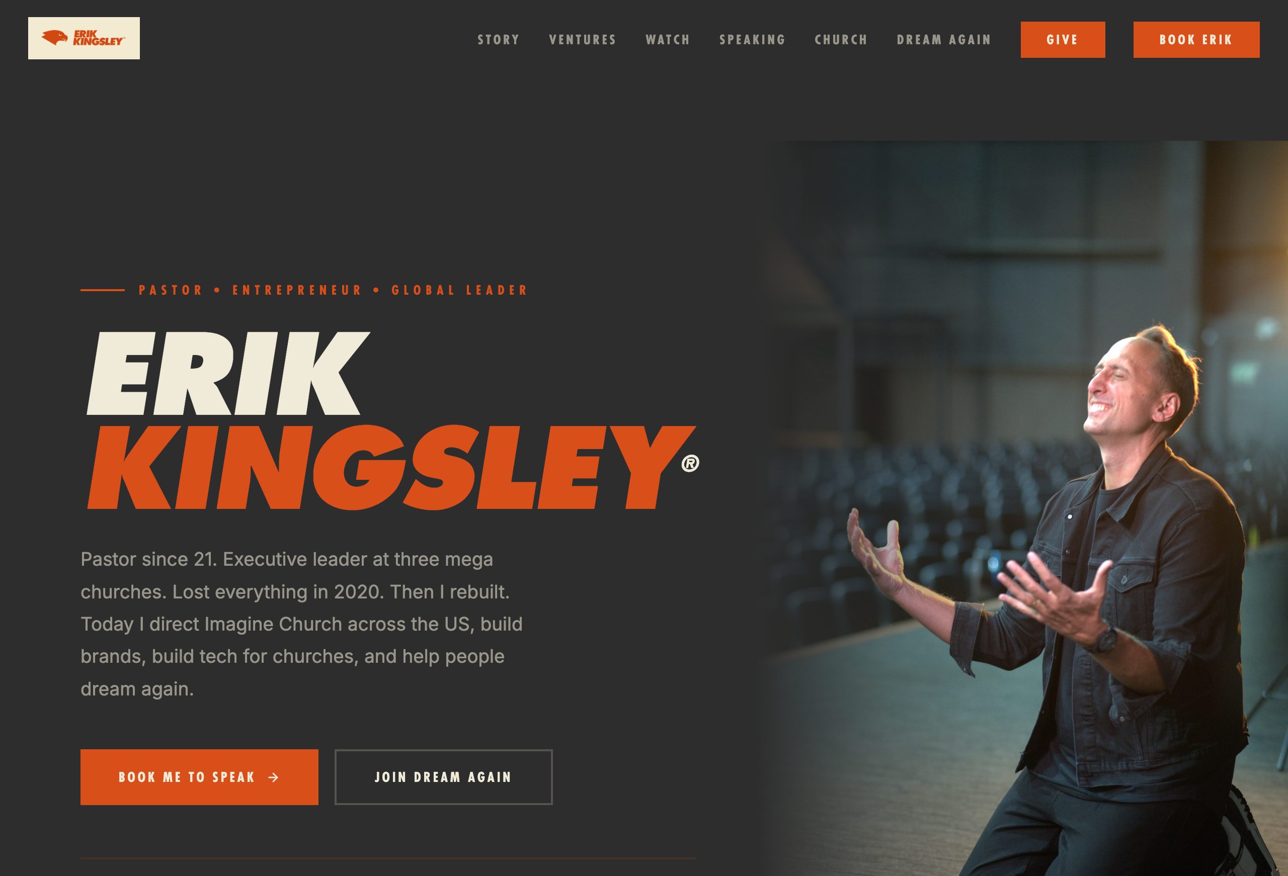 Erik Kingsley ministry website
